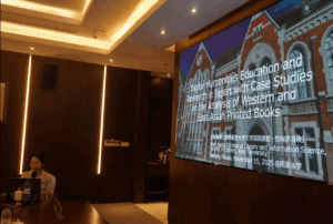 安形教授によるプレゼンの様子